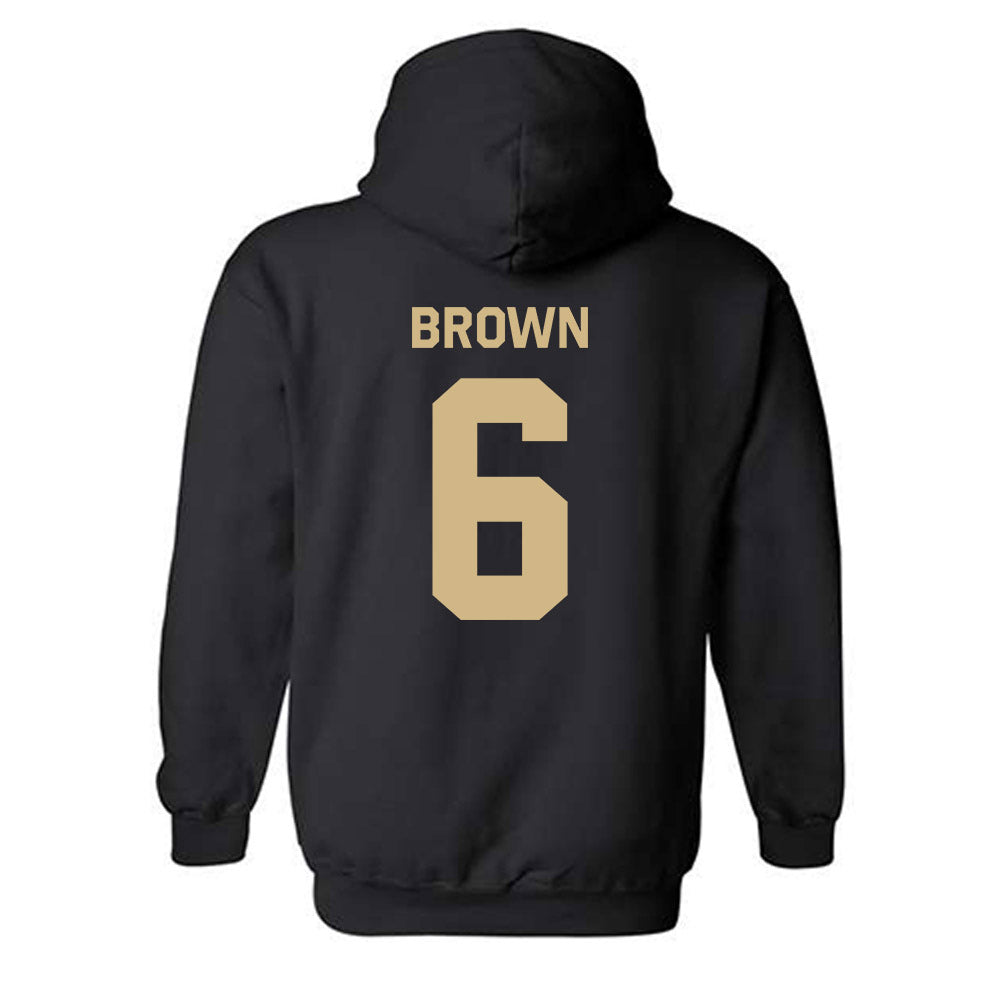 Wake Forest - NCAA Women's Soccer : Dempsey Brown - Classic Shersey Hooded Sweatshirt-1