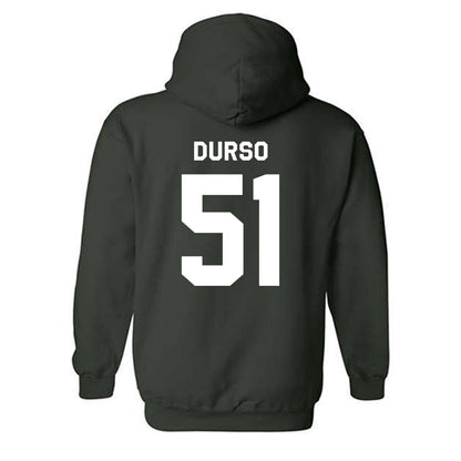Miami - NCAA Baseball : Jack Durso - Classic Shersey Hooded Sweatshirt-1