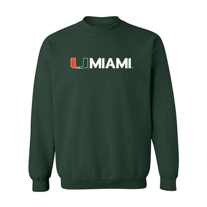Miami - NCAA Football : Zechariah Poyser - Classic Shersey Crewneck Sweatshirt-0