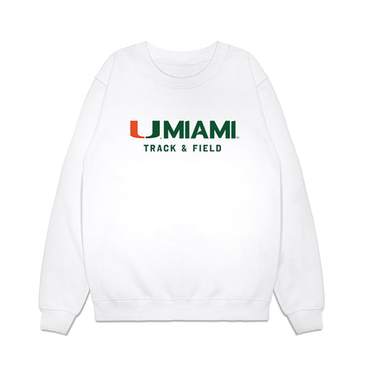 Miami - NCAA Women's Track & Field : Nikolia Poirazidi - Classic Shersey Crewneck Sweatshirt-0