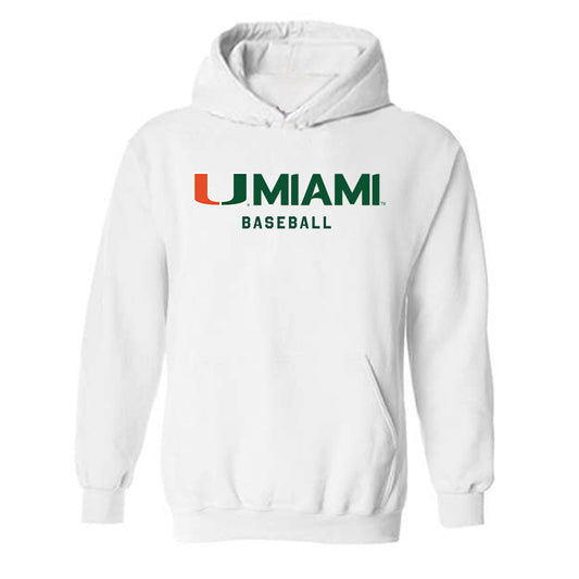 Miami - NCAA Baseball : Derek Williams - Classic Shersey Hooded Sweatshirt-0