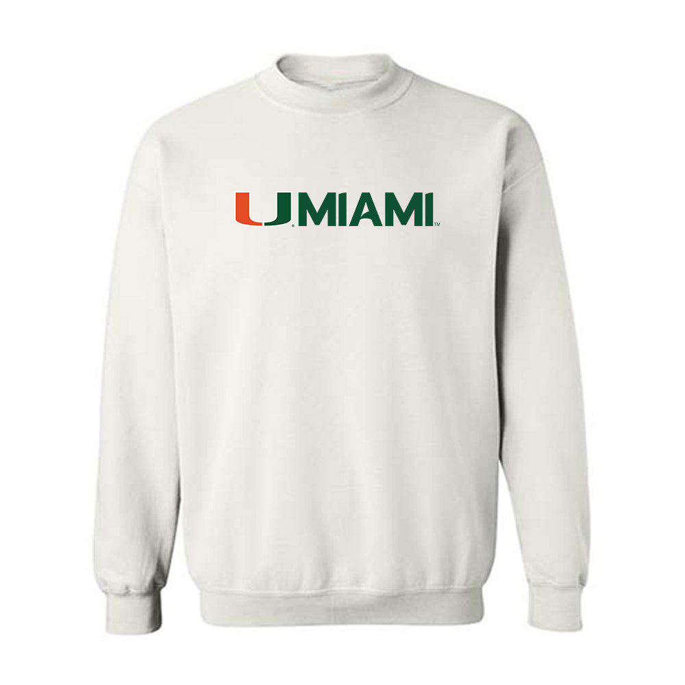 Miami - NCAA Football : Zechariah Poyser - Classic Shersey Crewneck Sweatshirt-0