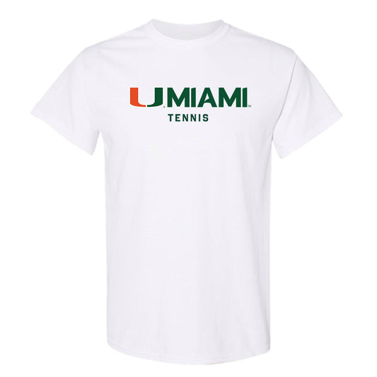 Miami - NCAA Women's Tennis : Qavia Lopez - Classic Shersey T-Shirt-0