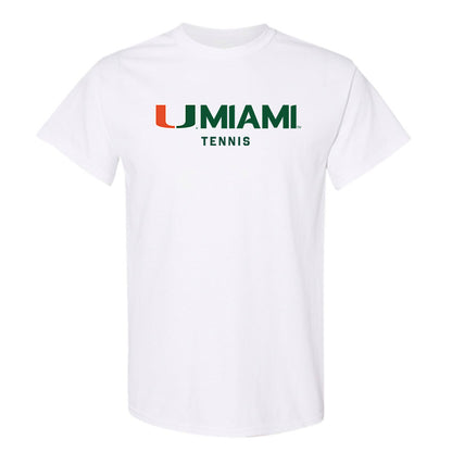 Miami - NCAA Men's Tennis : Mehdi Sadaoui - Classic Shersey T-Shirt-0