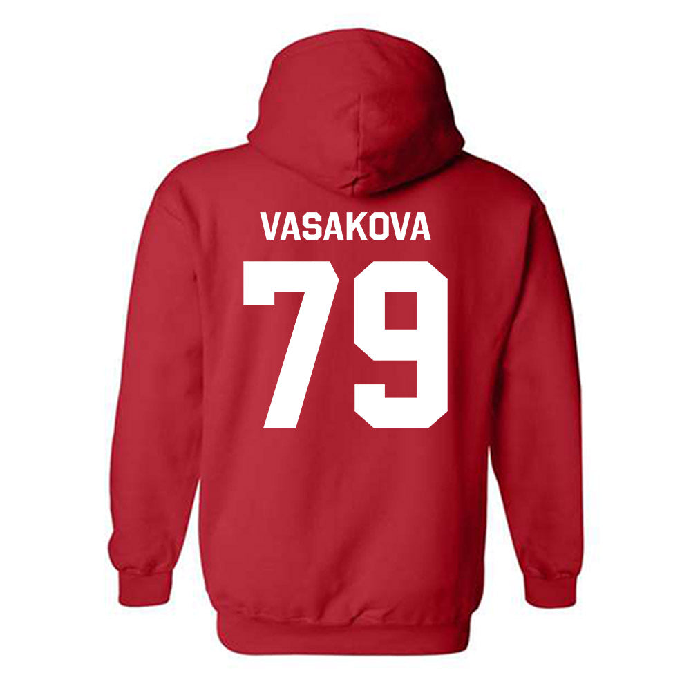 Rutgers - NCAA Women's Soccer : Adela Vasakova - Classic Shersey Hooded Sweatshirt-3