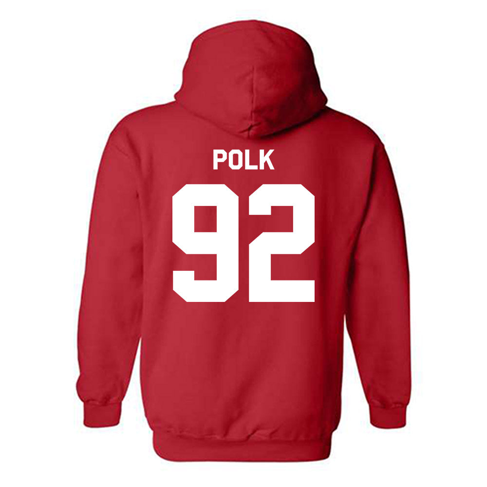 Rutgers - NCAA Football : Jermaine Polk - Classic Shersey Hooded Sweatshirt-1