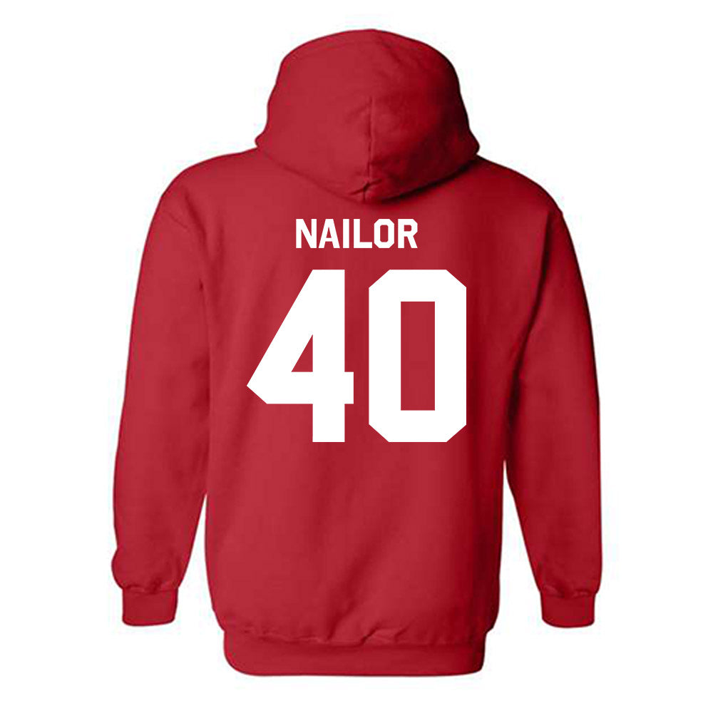 Rutgers - NCAA Baseball : Jager Nailor - Classic Shersey Hooded Sweatshirt-1
