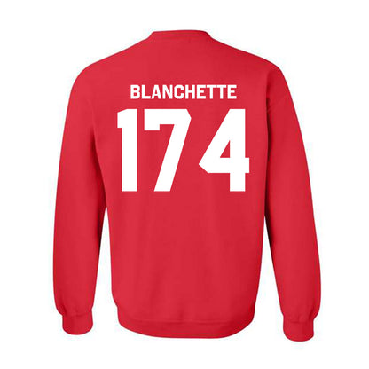 Rutgers - NCAA Wrestling : Nate Blanchette - Classic Shersey Crewneck Sweatshirt-1
