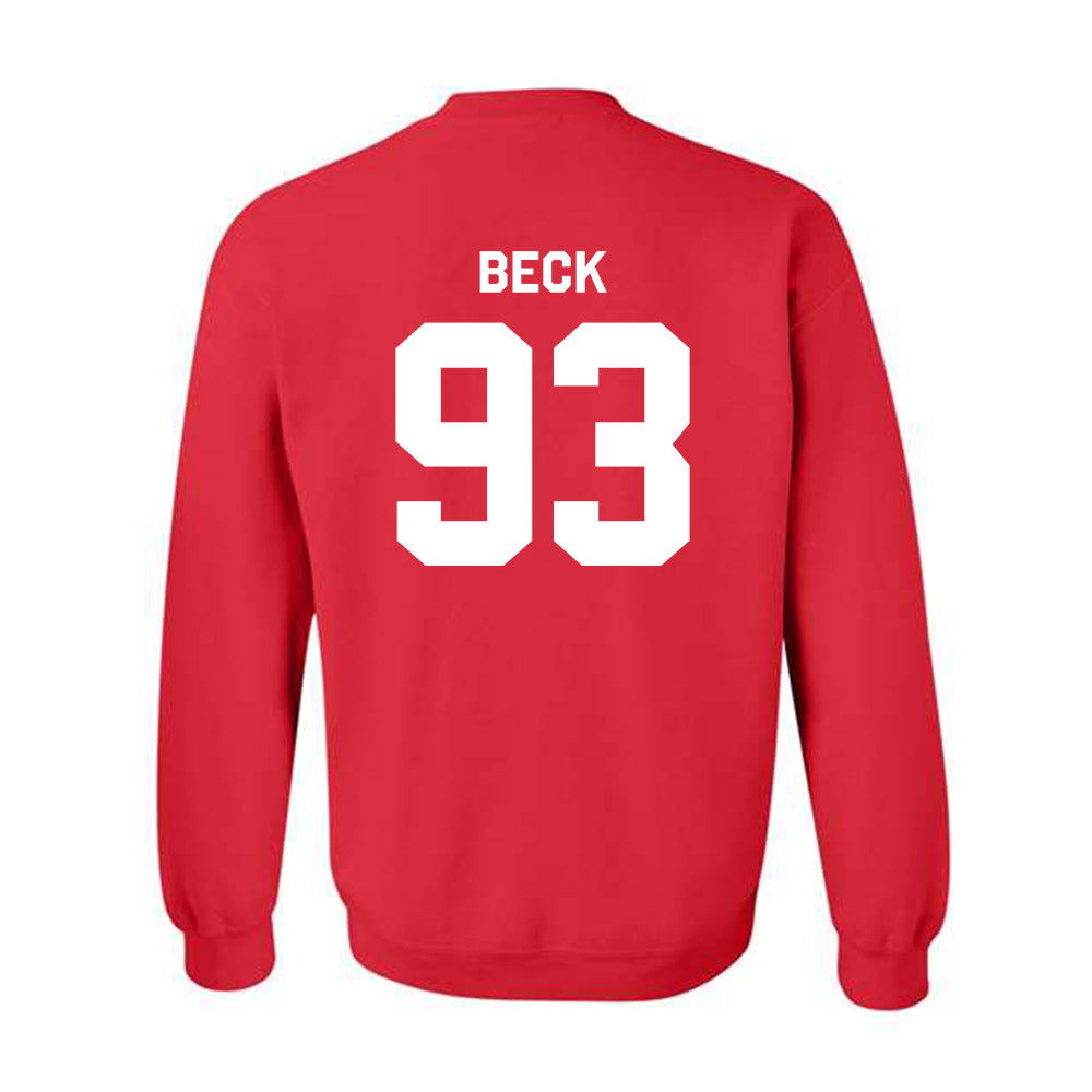 Rutgers - NCAA Football : Reece Beck - Classic Shersey Crewneck Sweatshirt-1