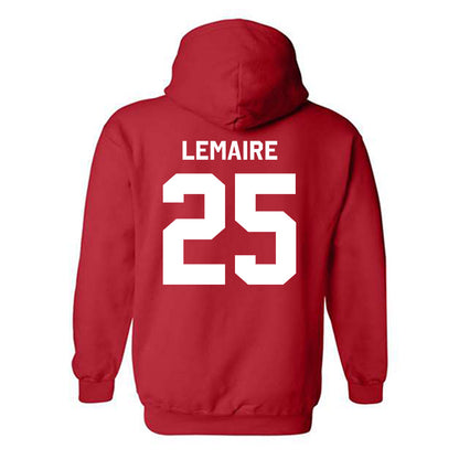 Rutgers - NCAA Men's Soccer : Cedric Lemaire - Classic Shersey Hooded Sweatshirt-1