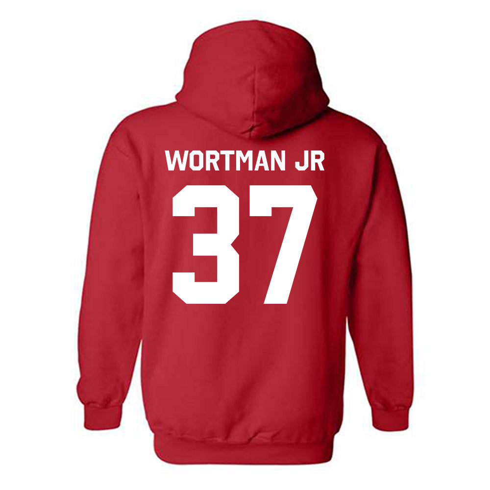 Rutgers - NCAA Football : RJ Wortman Jr - Classic Shersey Hooded Sweatshirt-1