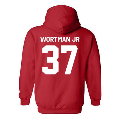 Rutgers - NCAA Football : RJ Wortman Jr - Classic Shersey Hooded Sweatshirt-1