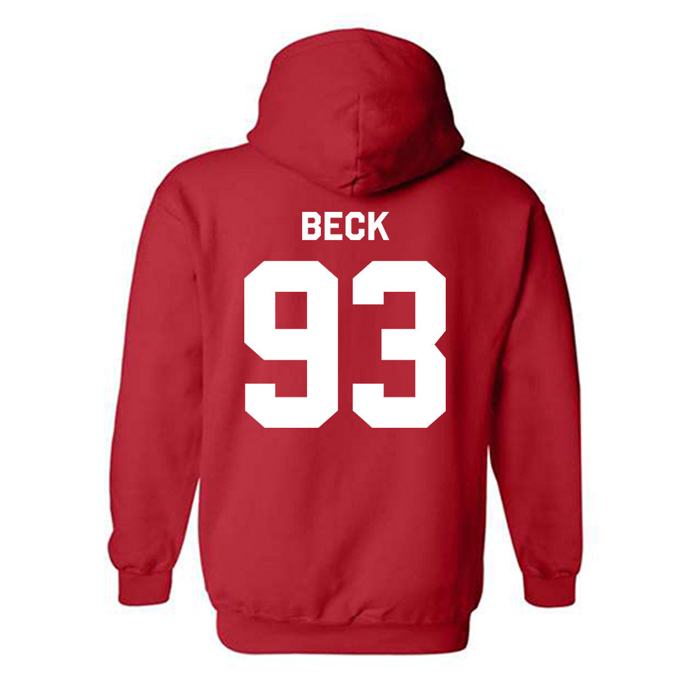 Rutgers - NCAA Football : Reece Beck - Classic Shersey Hooded Sweatshirt-1