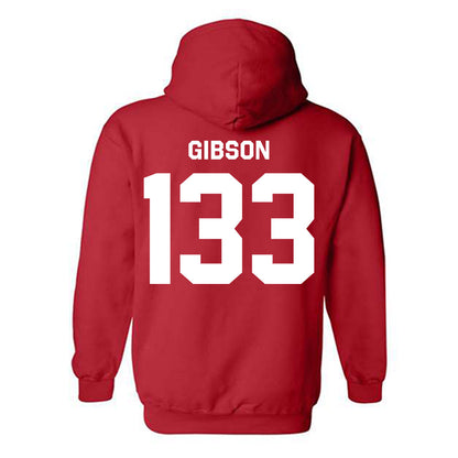 Rutgers - NCAA Wrestling : Mason Gibson - Classic Shersey Hooded Sweatshirt-1