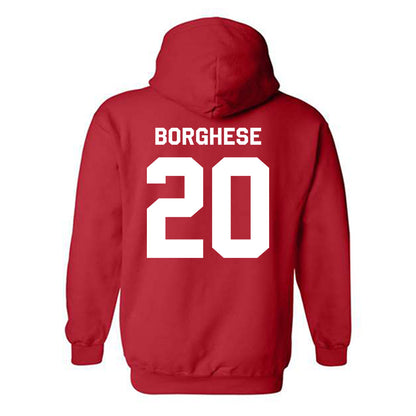 Rutgers - NCAA Baseball : Vincent Borghese - Classic Shersey Hooded Sweatshirt-1