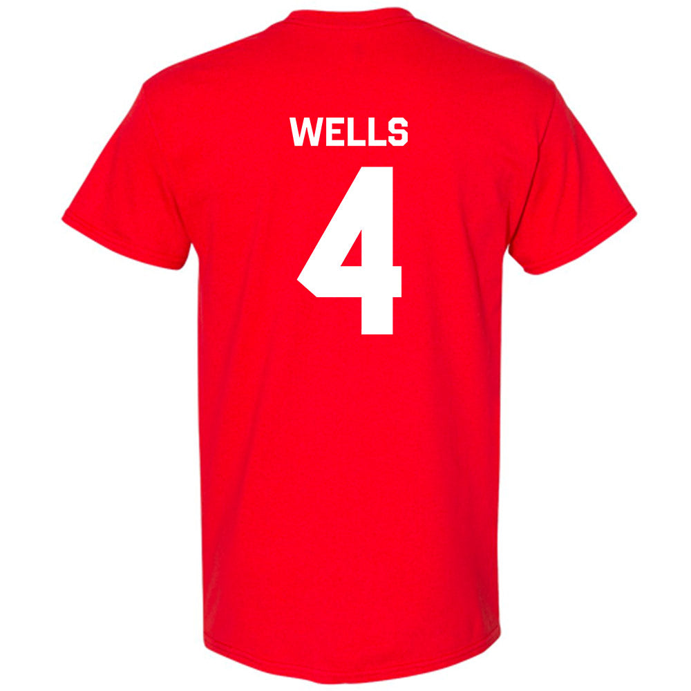 Rutgers - NCAA Baseball : Trey Wells - Classic Shersey T-Shirt-1