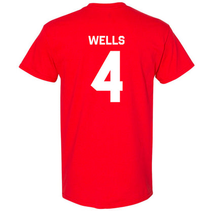 Rutgers - NCAA Baseball : Trey Wells - Classic Shersey T-Shirt-1