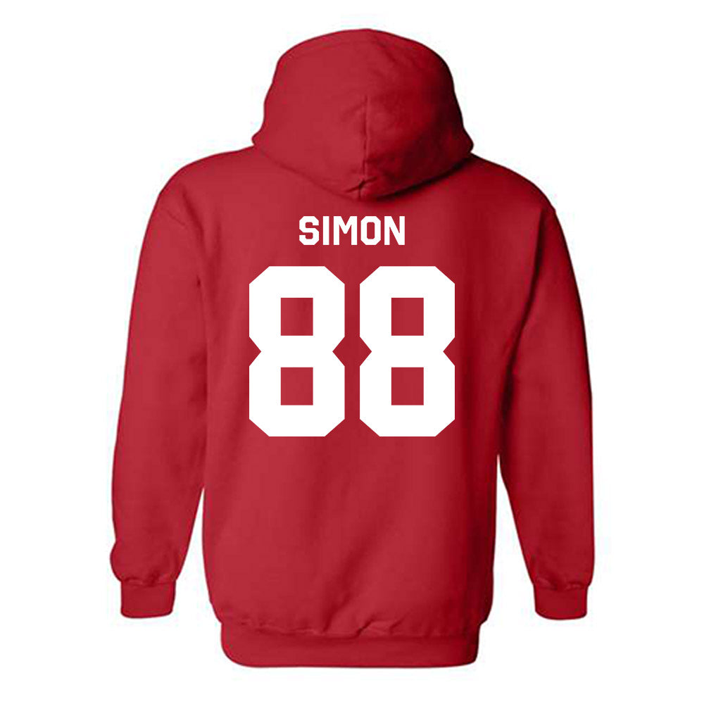 Rutgers - NCAA Football : Jyon Simon - Classic Shersey Hooded Sweatshirt-1