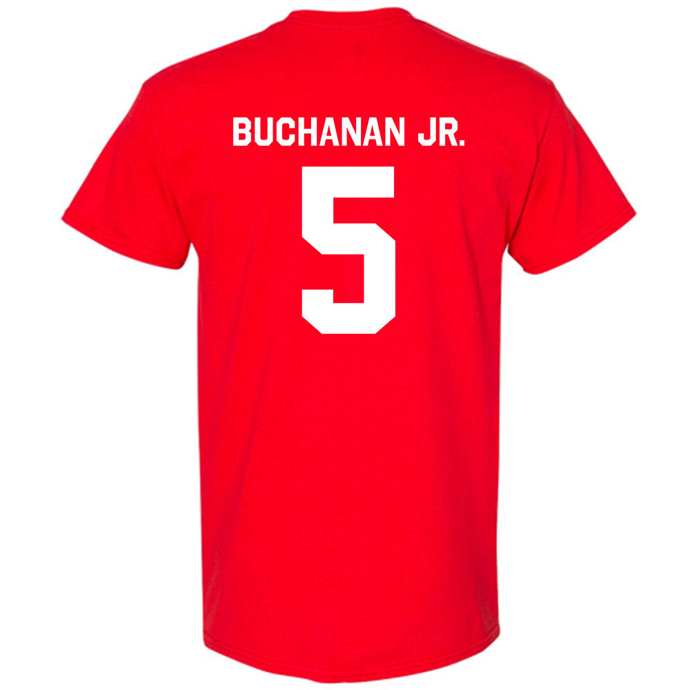 Rutgers - NCAA Men's Basketball : Darren Buchanan Jr. - Classic Shersey T-Shirt-1