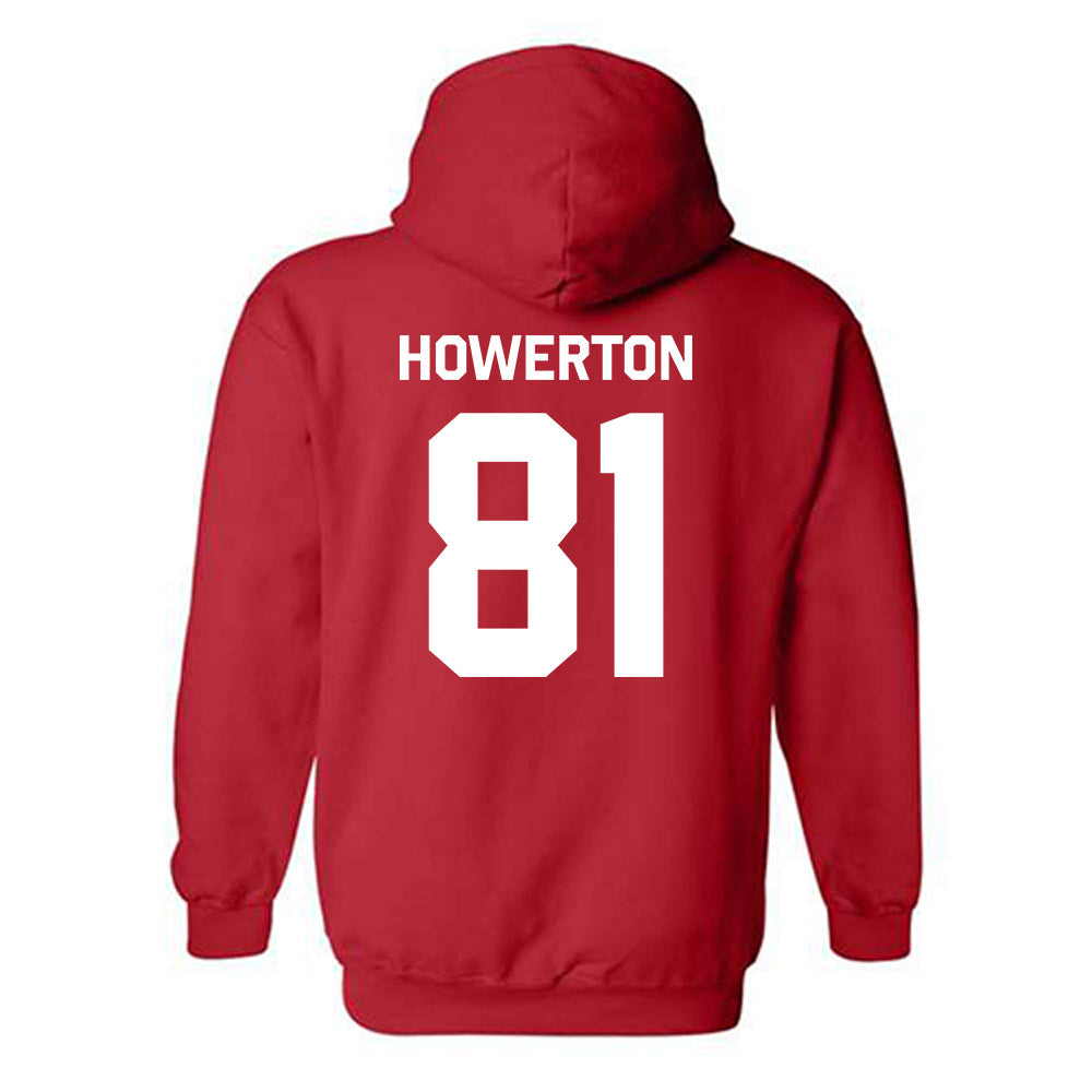 Rutgers - NCAA Football : DJ Howerton - Classic Shersey Hooded Sweatshirt-1