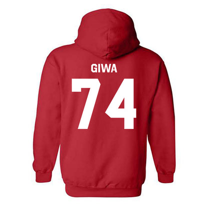 Rutgers - NCAA Football : Moshood Giwa - Classic Shersey Hooded Sweatshirt-1
