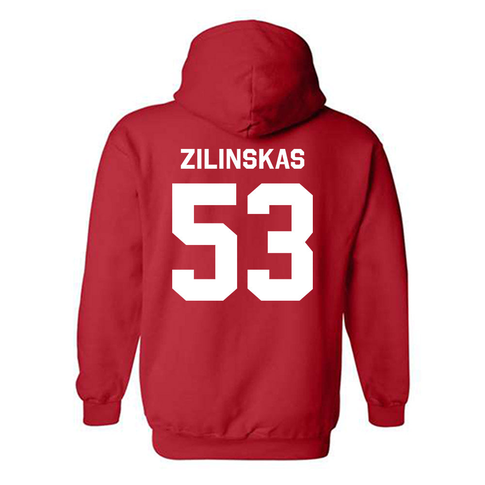 Rutgers - NCAA Football : Hank Zilinskas - Classic Shersey Hooded Sweatshirt-1