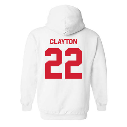Rutgers - NCAA Football : Michael Clayton - Classic Shersey Hooded Sweatshirt-1