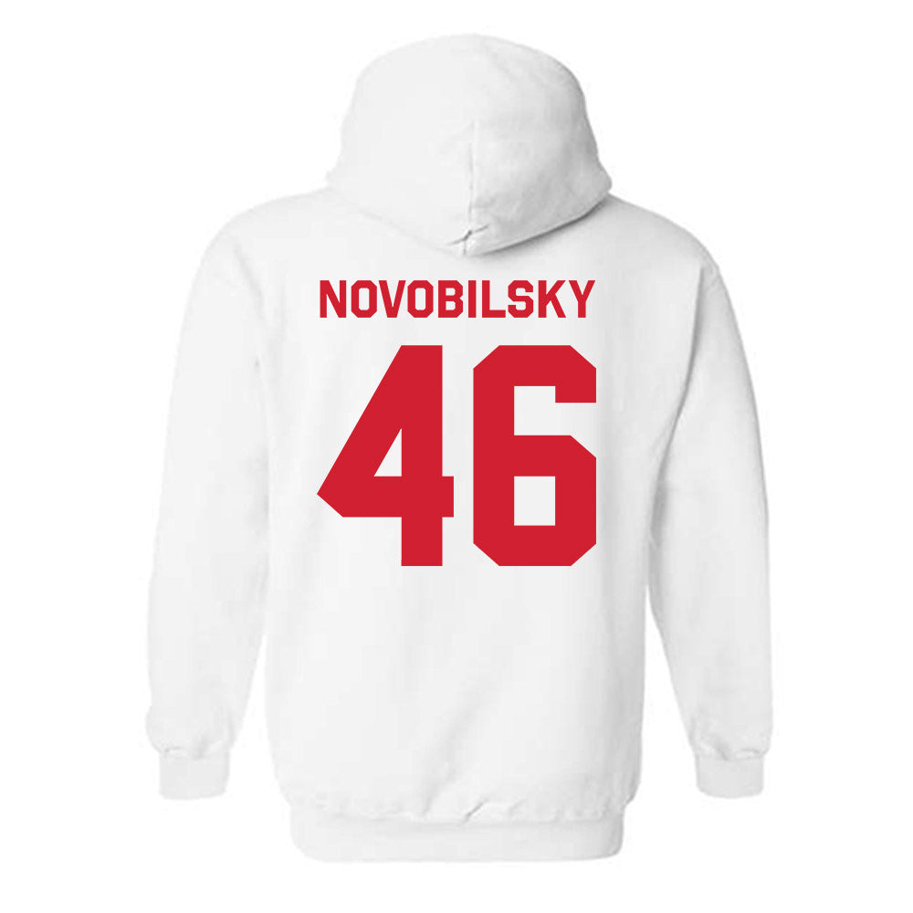 Rutgers - NCAA Baseball : Kevin Novobilsky - Classic Shersey Hooded Sweatshirt-1