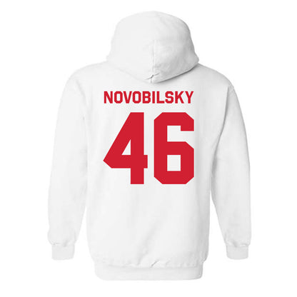 Rutgers - NCAA Baseball : Kevin Novobilsky - Classic Shersey Hooded Sweatshirt-1