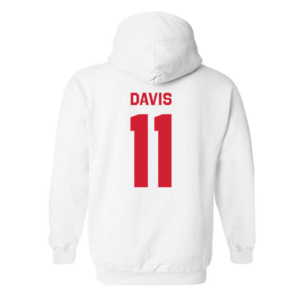Rutgers - NCAA Football : Malachi Davis - Classic Shersey Hooded Sweatshirt-1