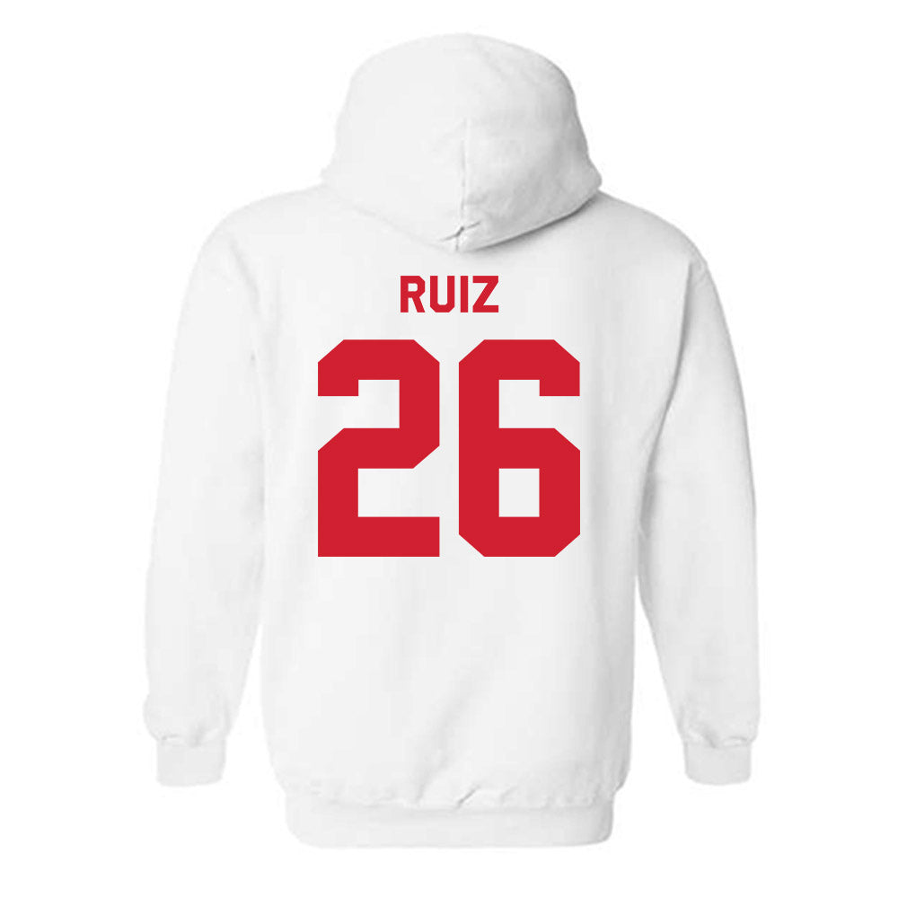 Rutgers - NCAA Men's Soccer : Erick Ruiz - Classic Shersey Hooded Sweatshirt-2