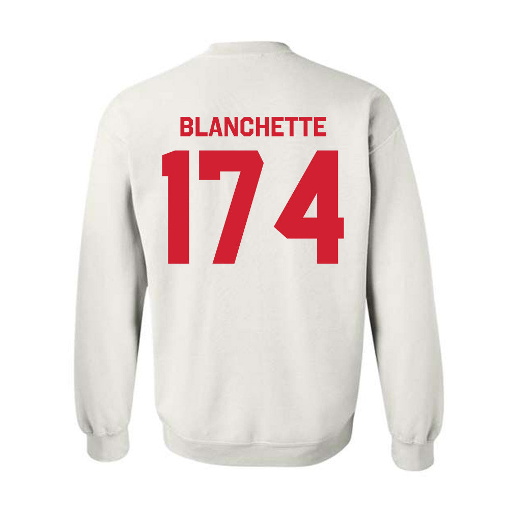 Rutgers - NCAA Wrestling : Nate Blanchette - Classic Shersey Crewneck Sweatshirt-1