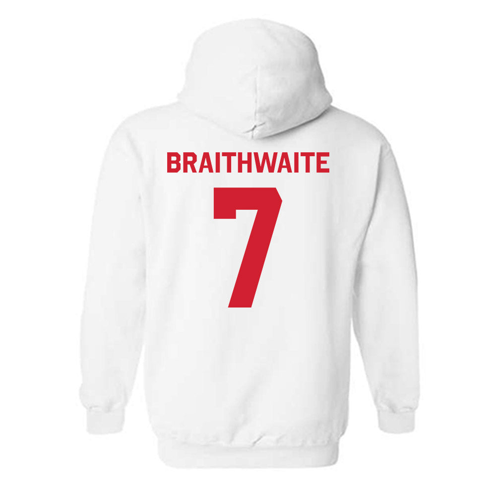 Rutgers - NCAA Football : Dylan Braithwaite - Classic Shersey Hooded Sweatshirt-1