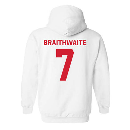 Rutgers - NCAA Football : Dylan Braithwaite - Classic Shersey Hooded Sweatshirt-1