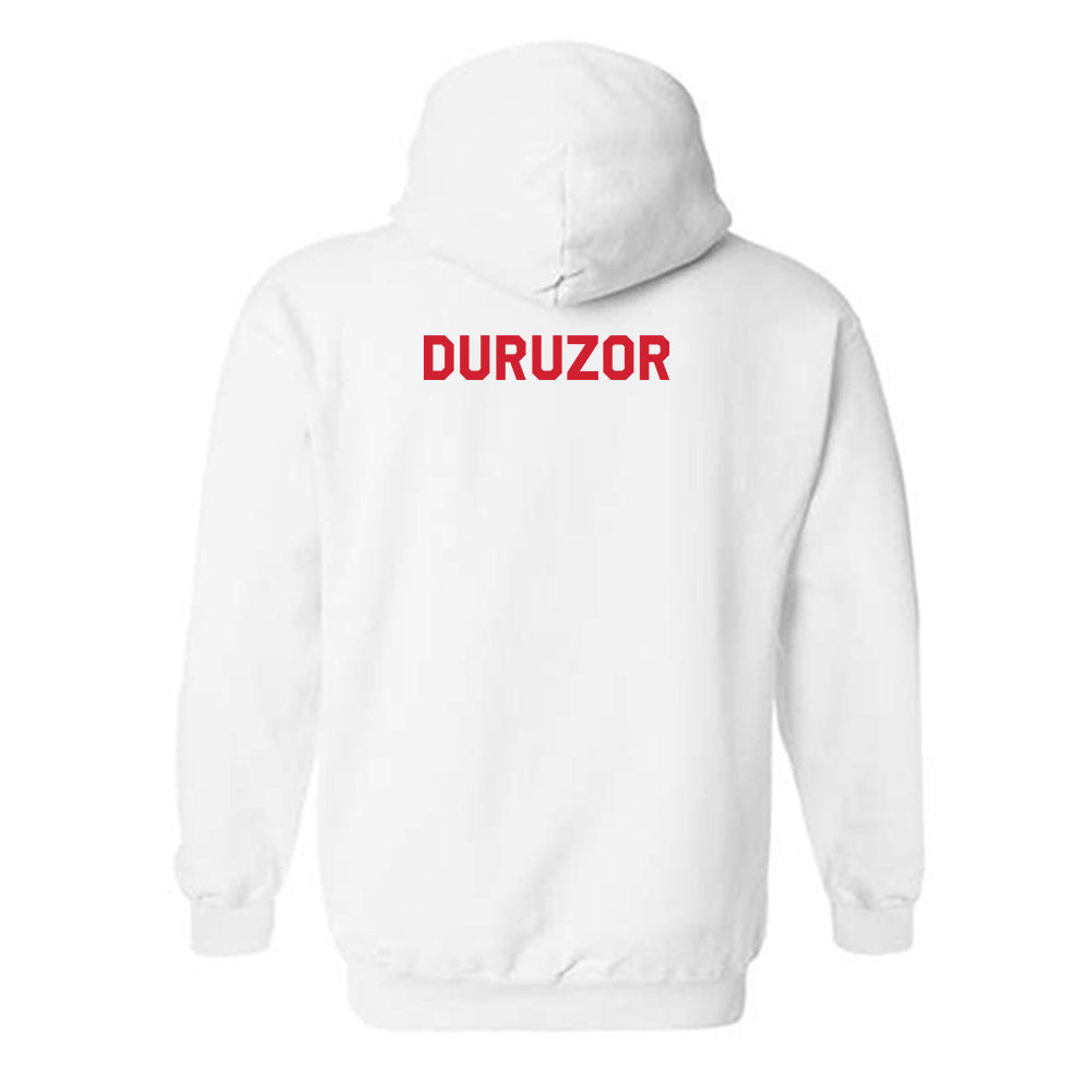 Rutgers - NCAA Women's Cross Country : Success Duruzor - Classic Shersey Hooded Sweatshirt-1