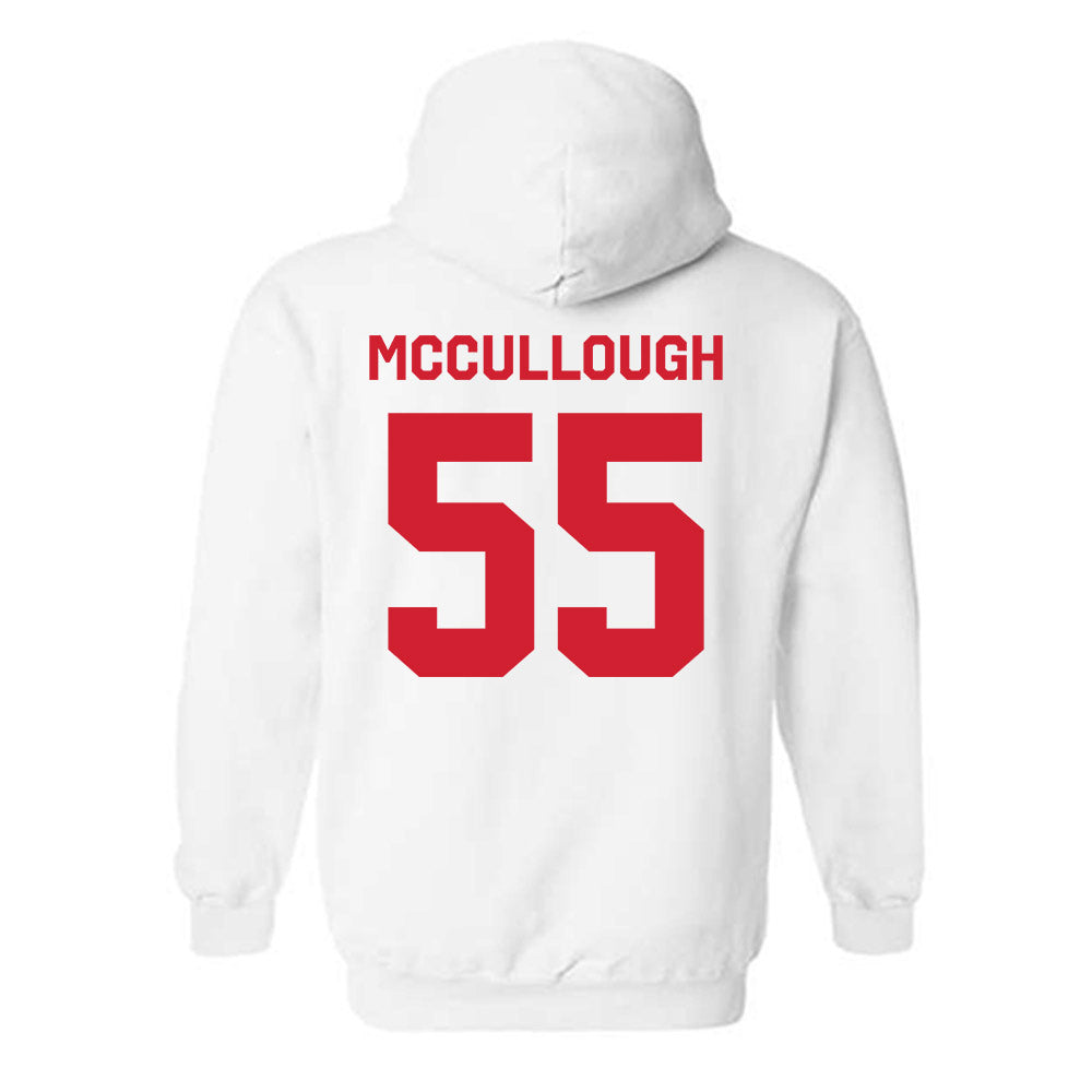 Rutgers - NCAA Men's Lacrosse : Charlie McCullough - Classic Shersey Hooded Sweatshirt-1