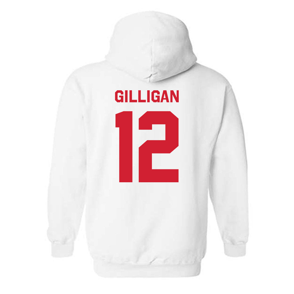 Rutgers - NCAA Baseball : Mickey Gilligan - Classic Shersey Hooded Sweatshirt-1