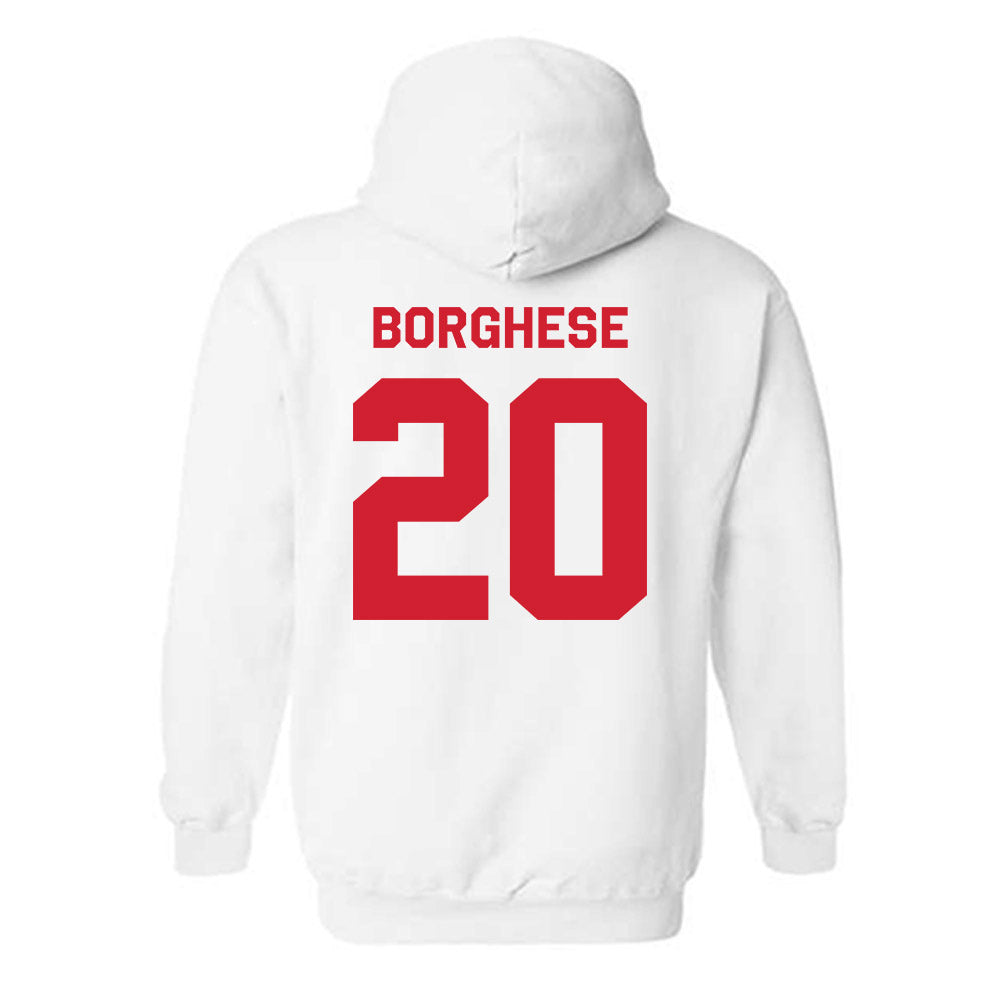 Rutgers - NCAA Baseball : Vincent Borghese - Classic Shersey Hooded Sweatshirt-1