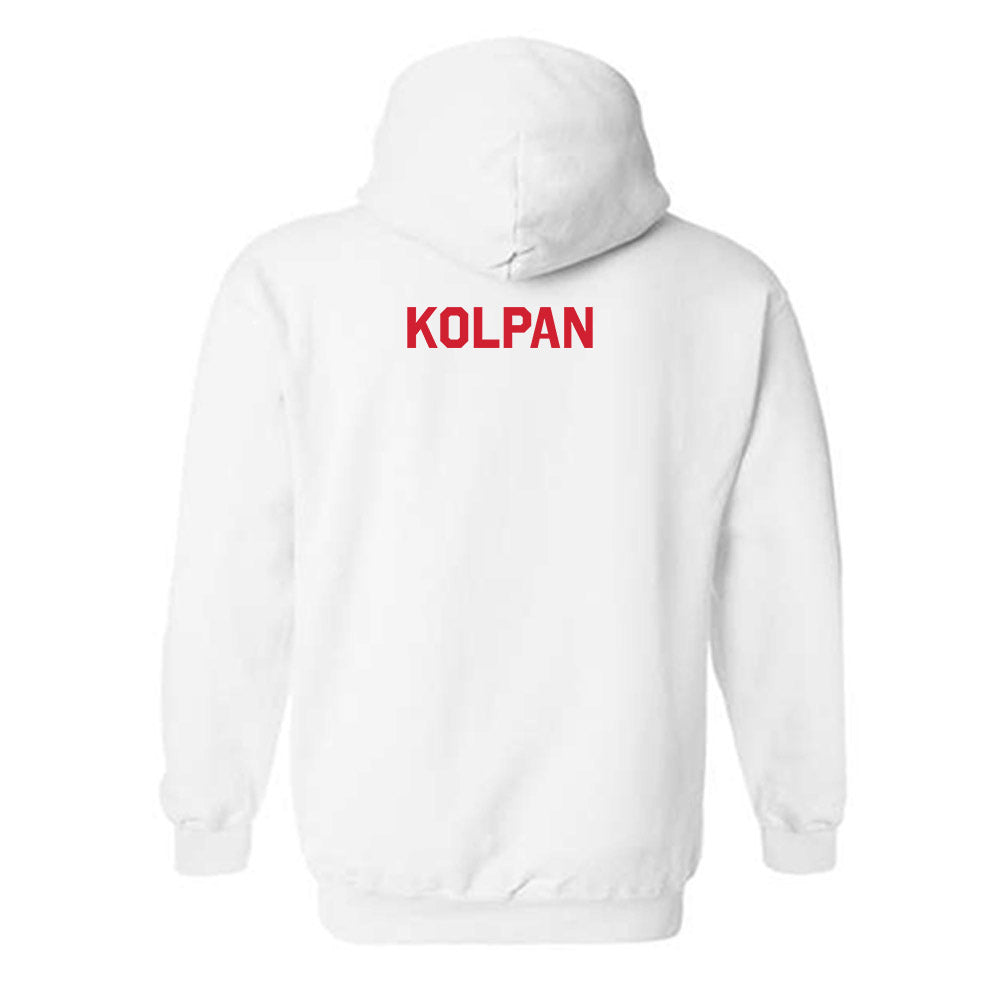 Rutgers - NCAA Men's Track & Field : Justin Kolpan - Classic Shersey Hooded Sweatshirt-1