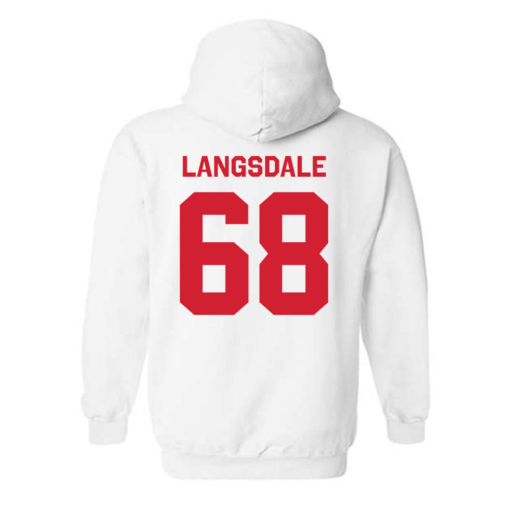Rutgers - NCAA Football : Ryder Langsdale - Classic Shersey Hooded Sweatshirt-1