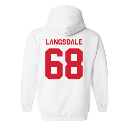 Rutgers - NCAA Football : Ryder Langsdale - Classic Shersey Hooded Sweatshirt-1