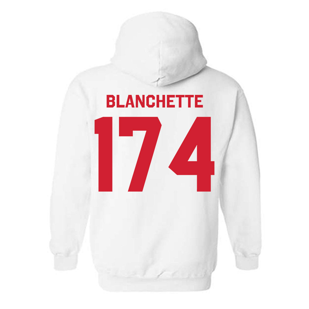 Rutgers - NCAA Wrestling : Nate Blanchette - Classic Shersey Hooded Sweatshirt-1