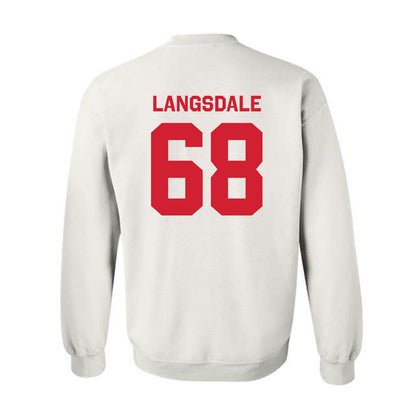 Rutgers - NCAA Football : Ryder Langsdale - Classic Shersey Crewneck Sweatshirt-1