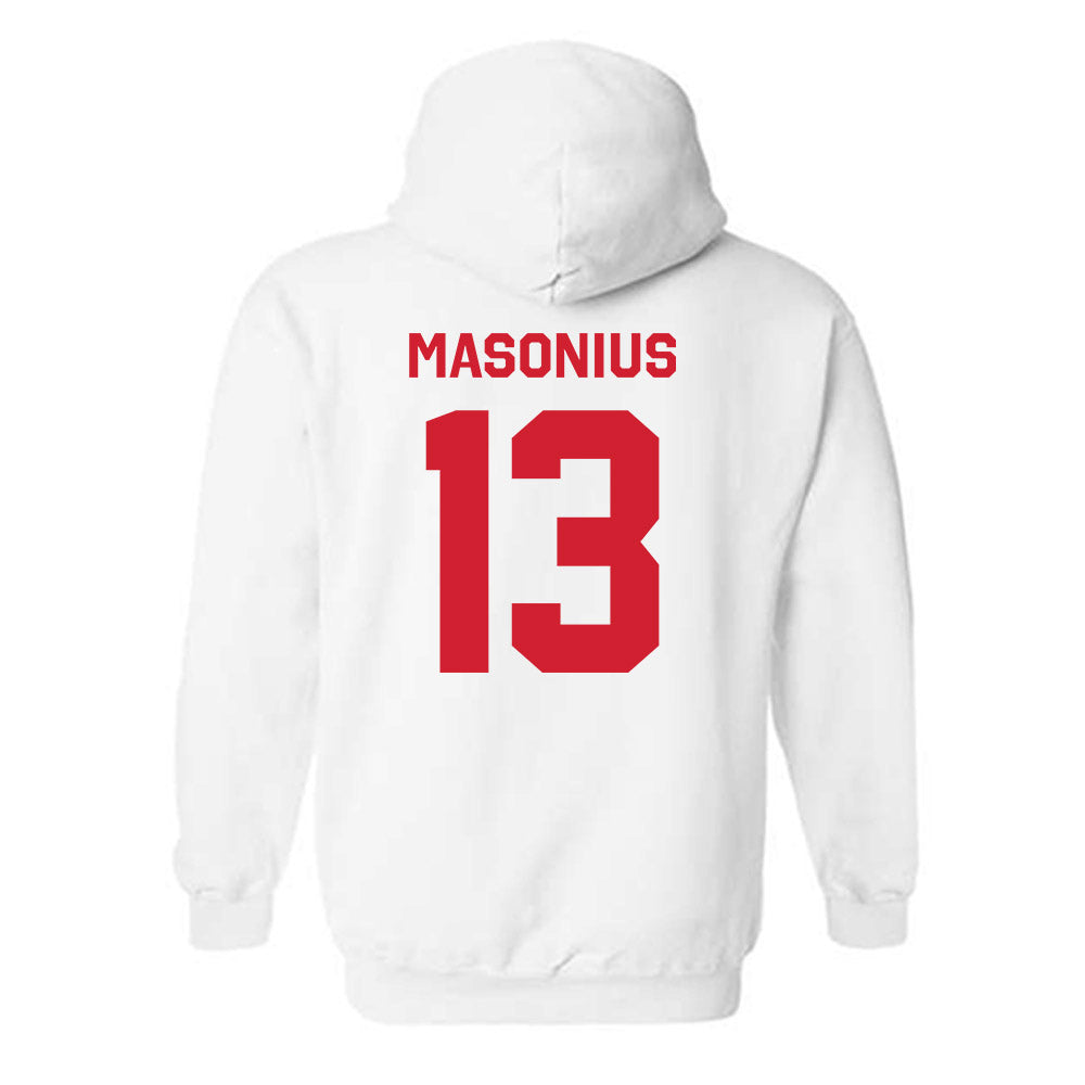 Rutgers - NCAA Women's Basketball : Hope Masonius - Classic Shersey Hooded Sweatshirt-2