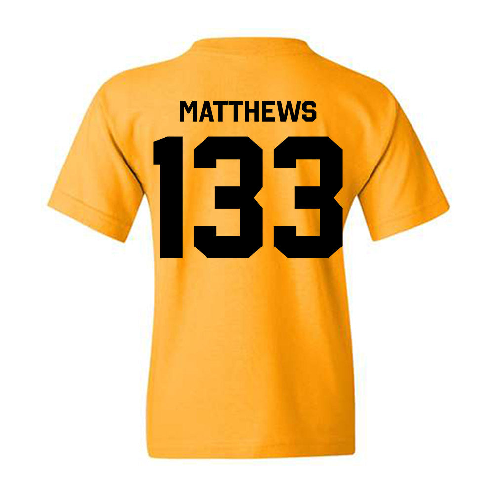 Iowa - NCAA Wrestling : Charles Matthews - Classic Shersey Youth T-Shirt-1