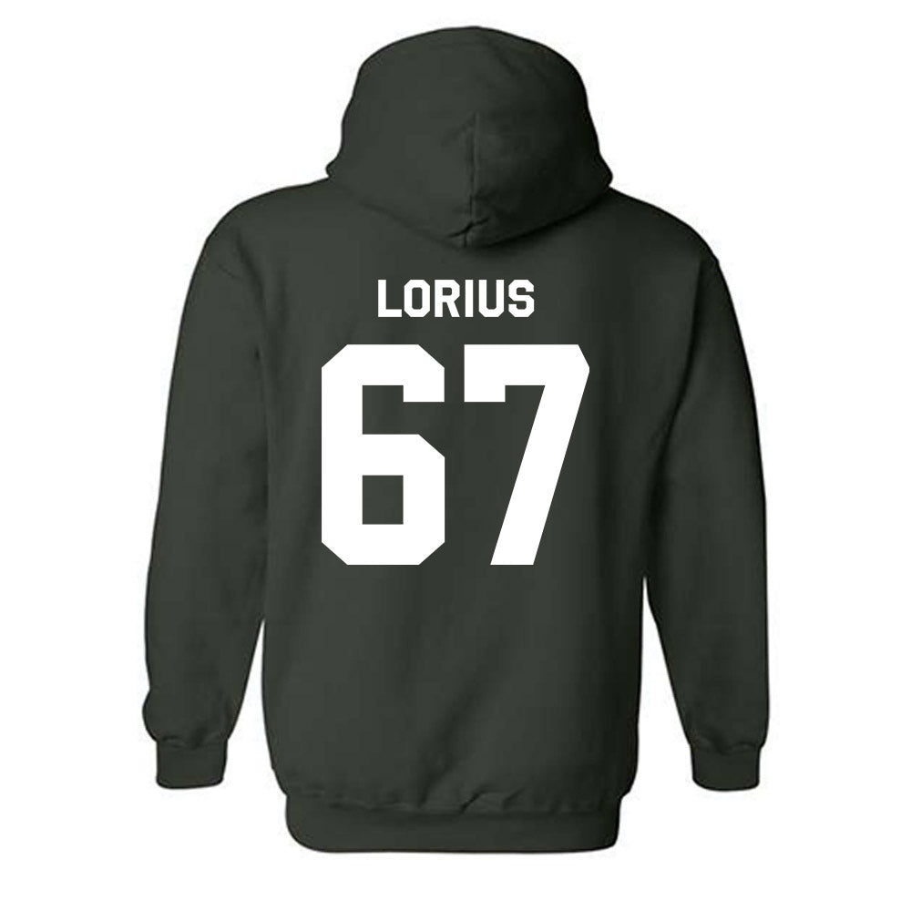 Michigan State - NCAA Football : Hayden Lorius - Classic Shersey Hooded Sweatshirt-1