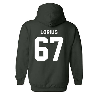 Michigan State - NCAA Football : Hayden Lorius - Classic Shersey Hooded Sweatshirt-1