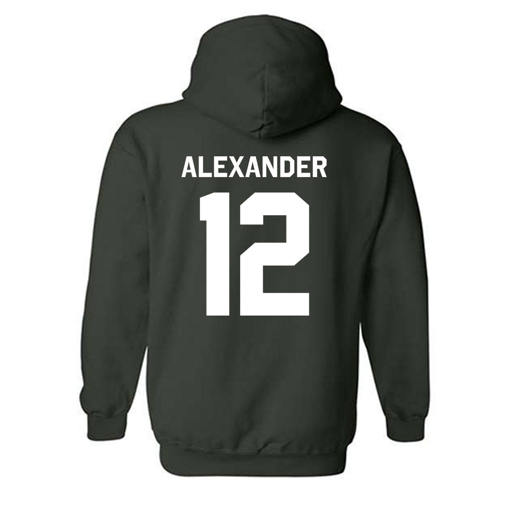 Michigan State - NCAA Women's Basketball : Isa Alexander - Classic Shersey Hooded Sweatshirt-1