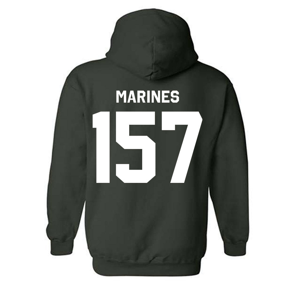 Michigan State - NCAA Wrestling : Darius Marines - Classic Shersey Hooded Sweatshirt-1