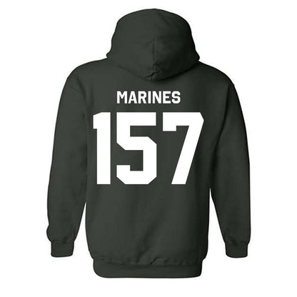 Michigan State - NCAA Wrestling : Darius Marines - Classic Shersey Hooded Sweatshirt-1